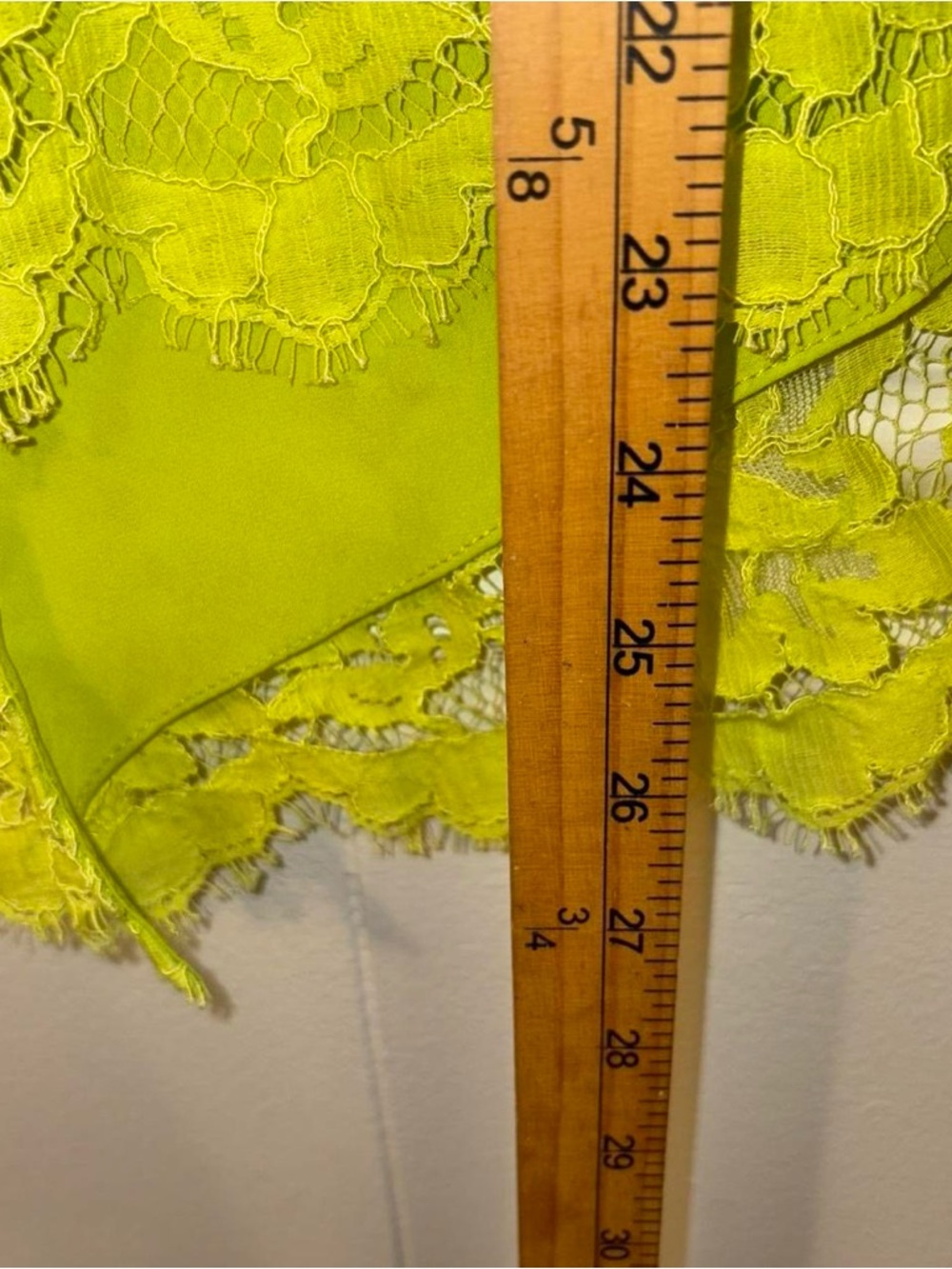 Alexis Neon Lime Lace Cap-Sleeve Top - Picture 4 of 8